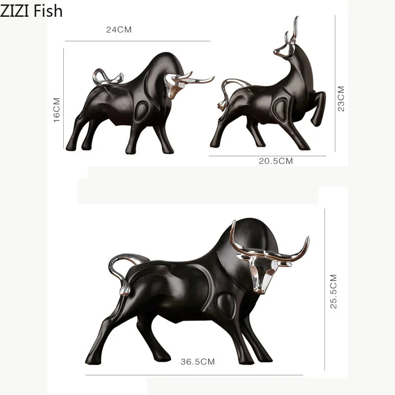 Modern Bull Sculpture