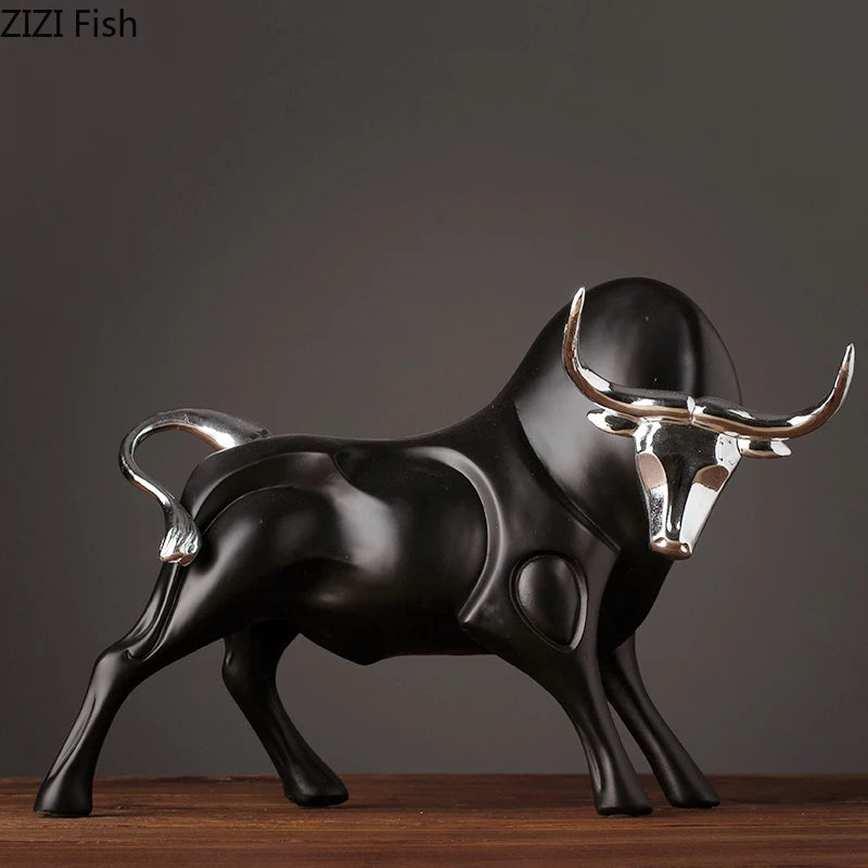 Modern Bull Sculpture