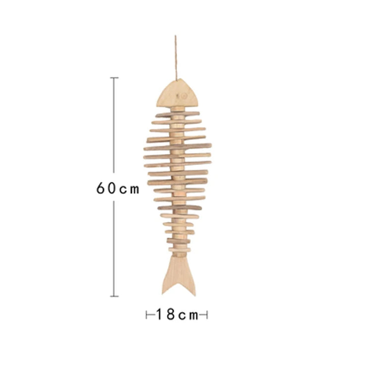 Nordic Wooden Hanging Fish Wall Decor