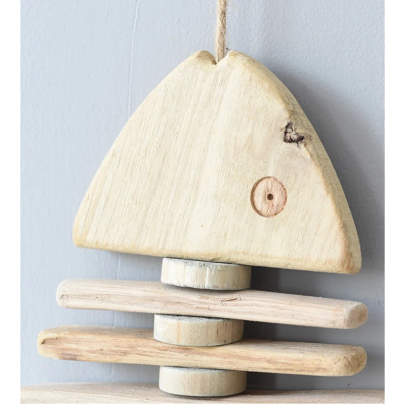Nordic Wooden Hanging Fish Wall Decor