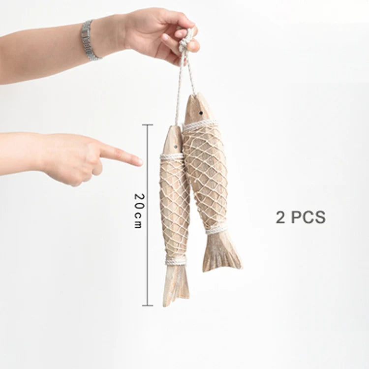 Nordic Wooden Hanging Fish Wall Decor