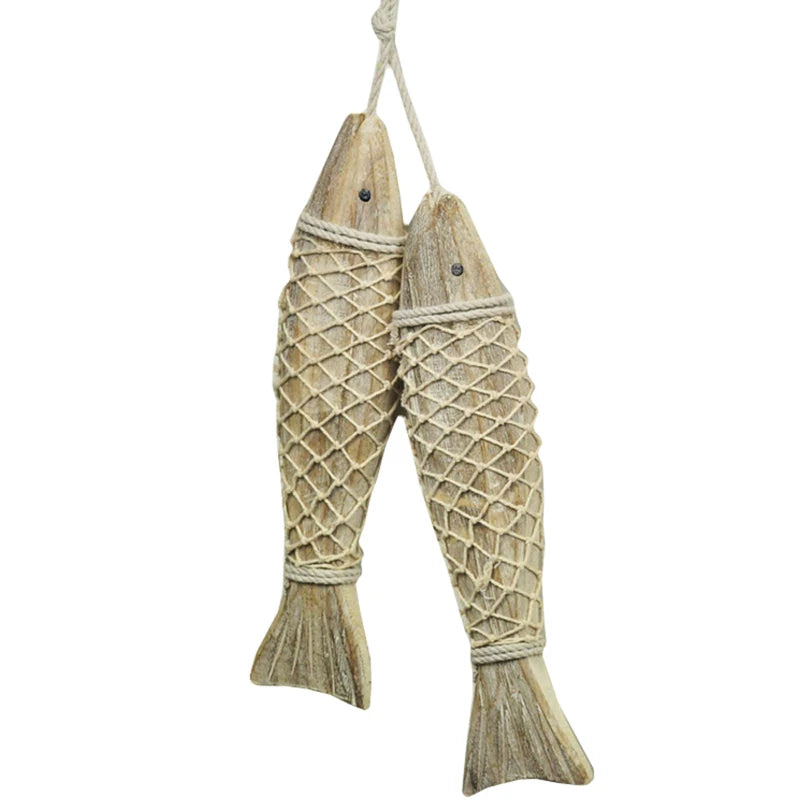 Nordic Wooden Hanging Fish Wall Decor
