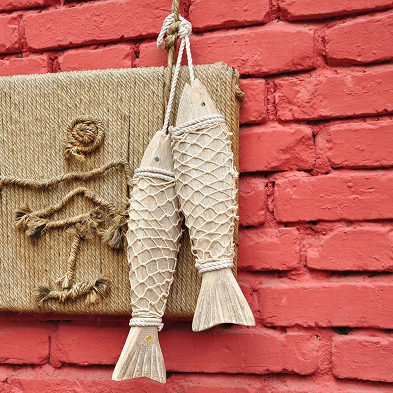 Nordic Wooden Hanging Fish Wall Decor