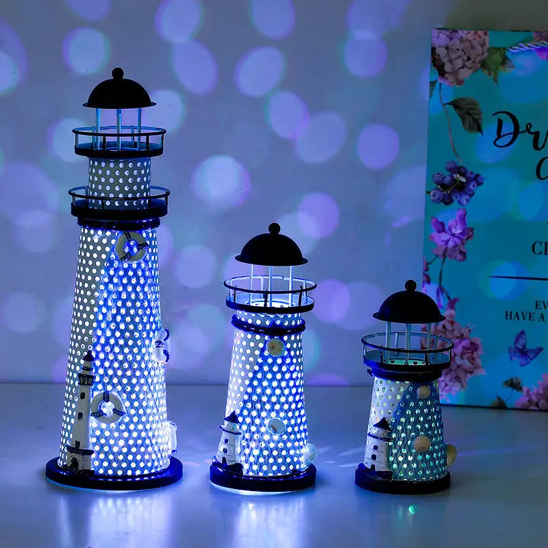 LED Nautical Lighthouse Decor