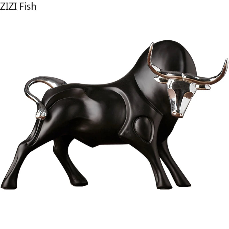 Modern Bull Sculpture