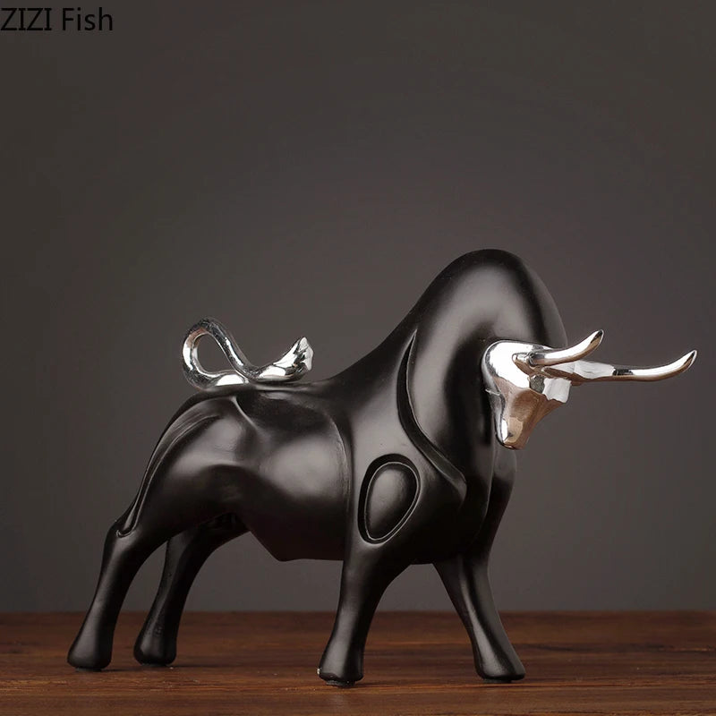 Modern Bull Sculpture