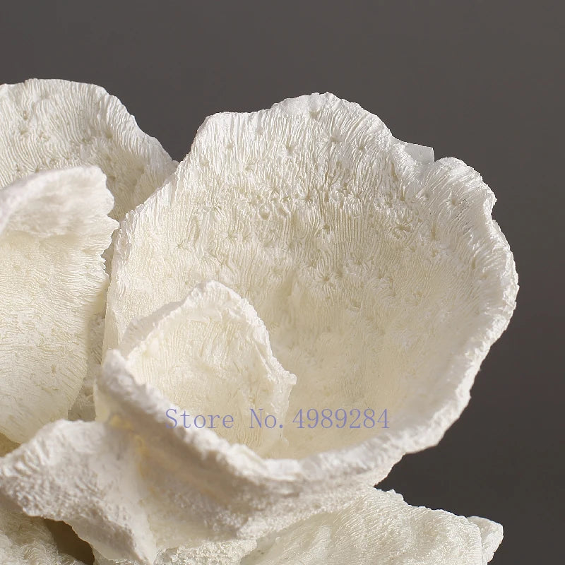 Artificial Coral Sculpture with Marble Base