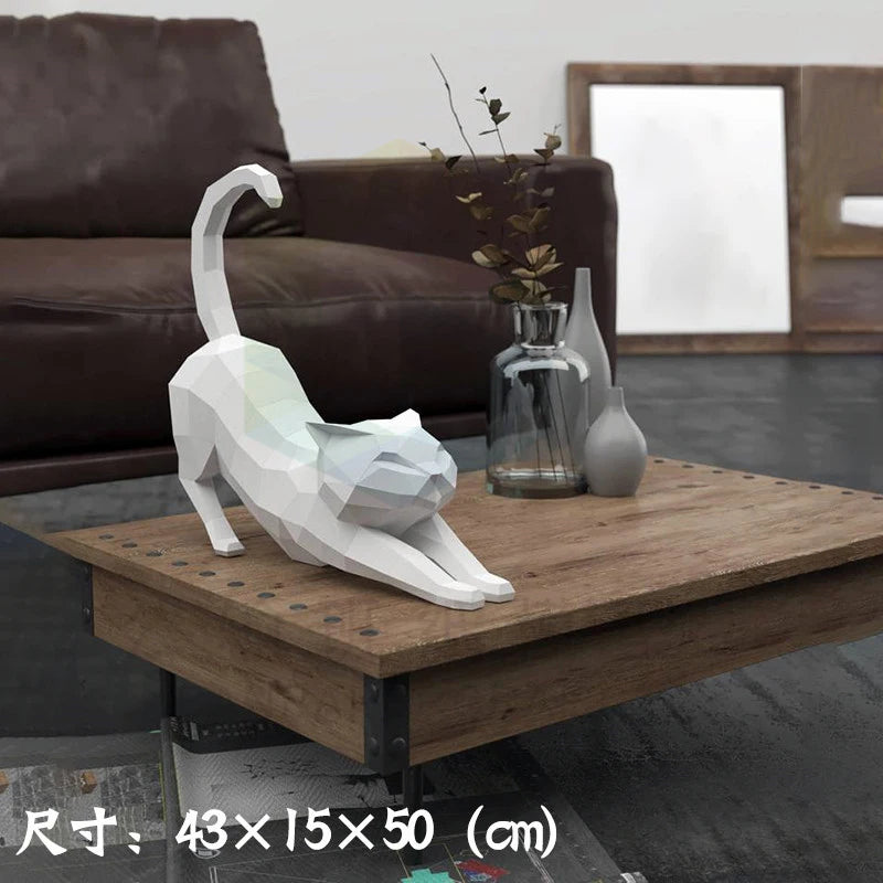 The Papercraft Purr-fection" 3D Cat Model Kit