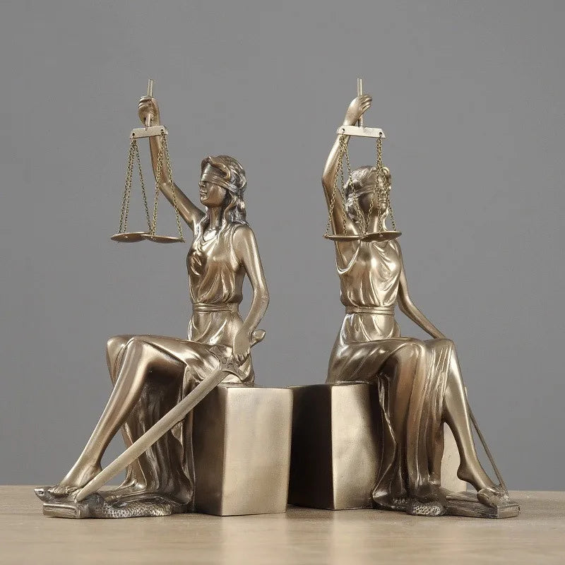 Themis Bookend Statue