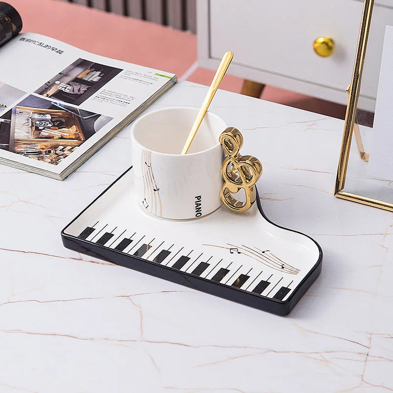 The Grand Piano Mug & Saucer Set