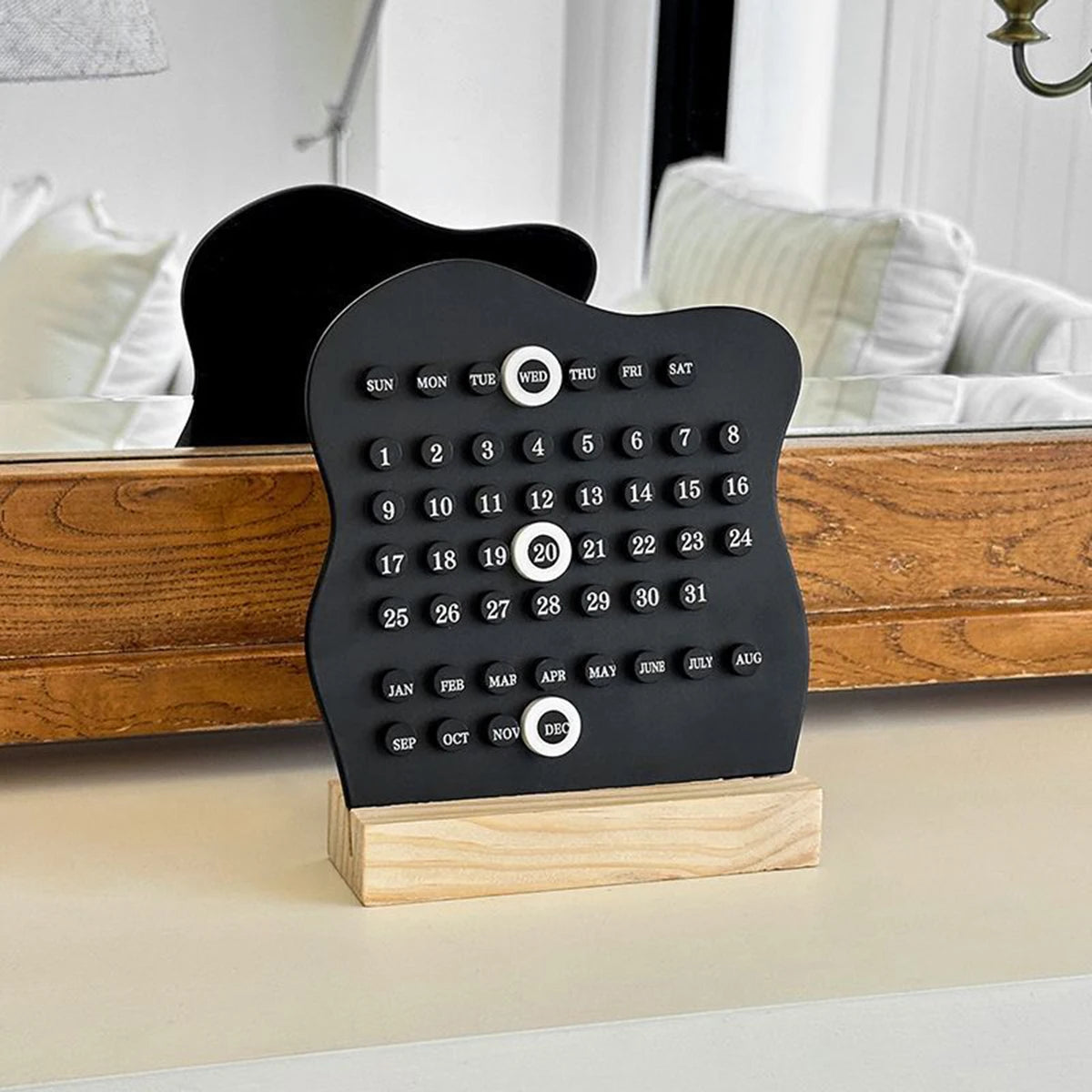 Wooden Perpetual Dot Calendar
