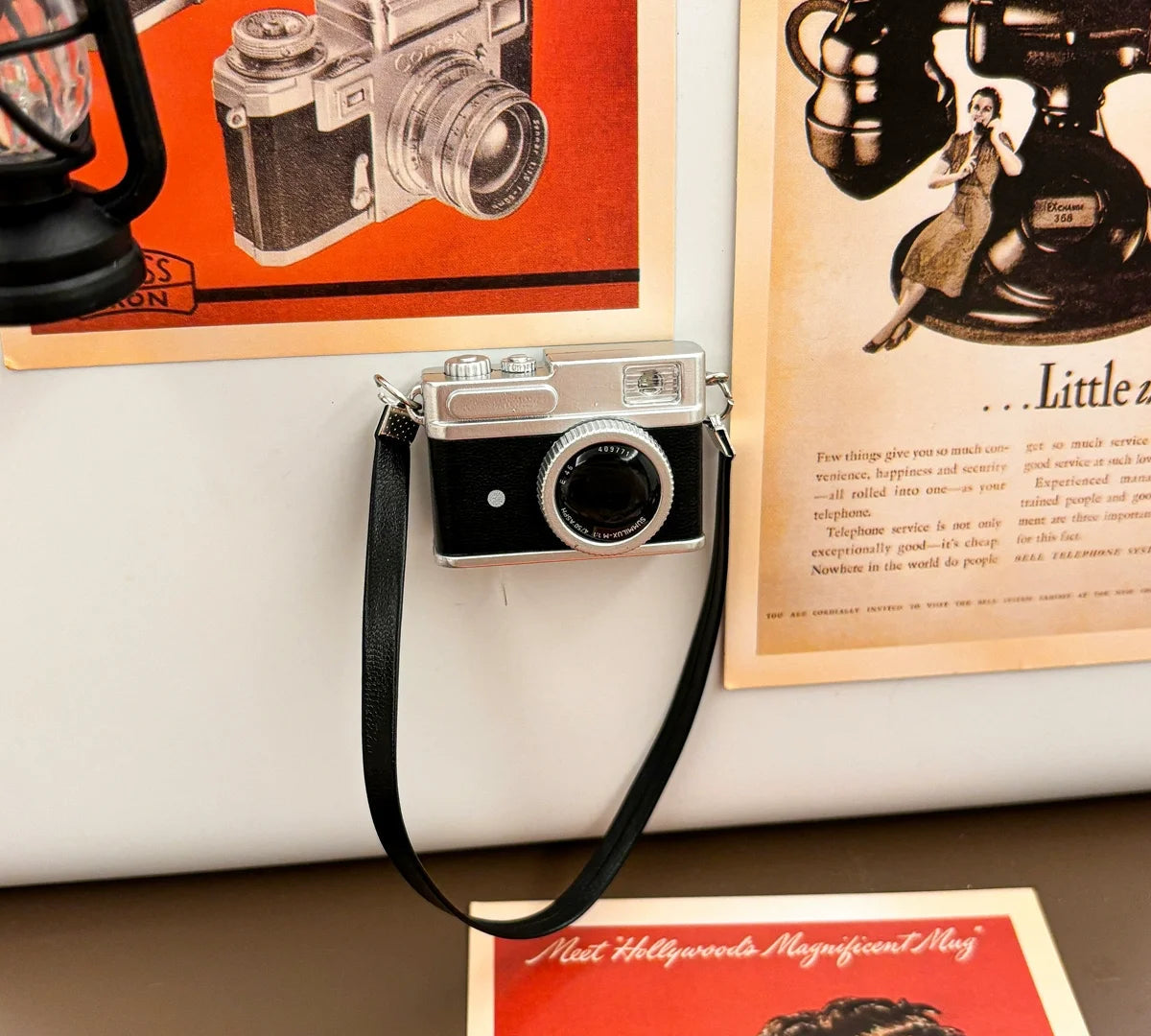 Miniature Camera & Lamp Light-Up Fridge Magnets