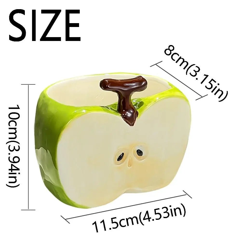 Creative Fruit-Shaped Ceramic Toothbrush Holder