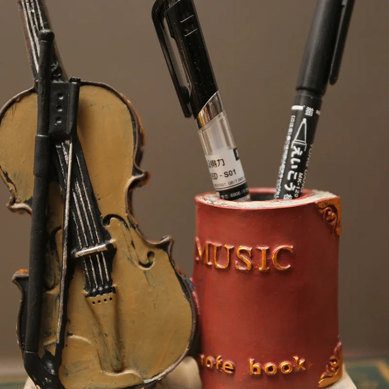 Resin Musical Pen Holder