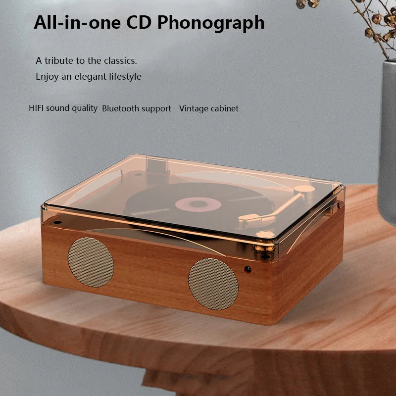 All-in-One Retro CD Player with Bluetooth