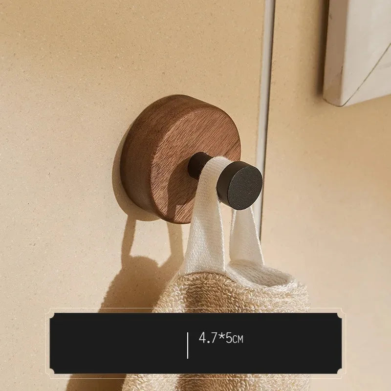 Modern Walnut Wood Wall Hook