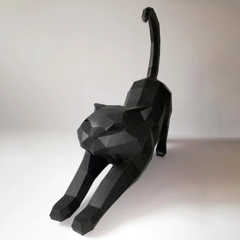 The Papercraft Purr-fection" 3D Cat Model Kit