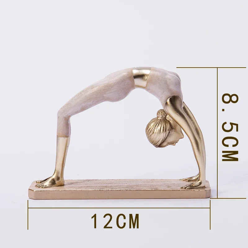 Elegant Yoga Girl Sculpture