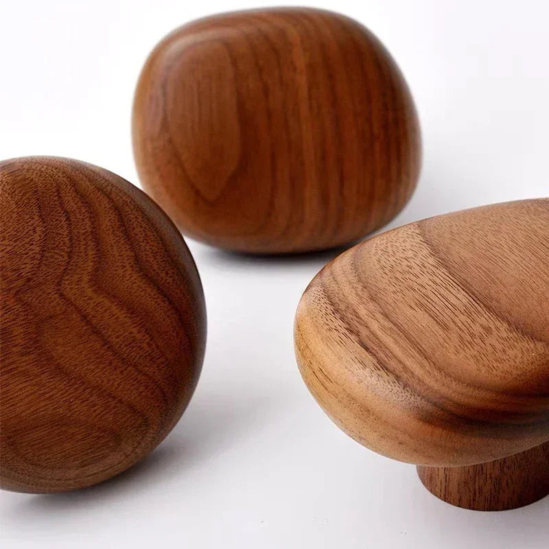 Solid Wood Wall Hooks & Cabinet Handles