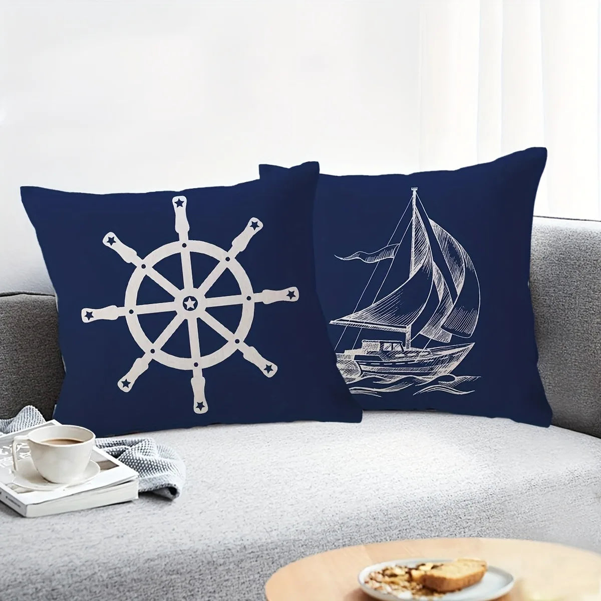 Nautical Throw Pillow Covers
