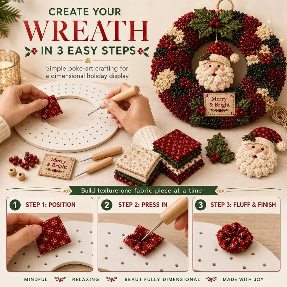 3D Christmas Wreath DIY Craft Kit