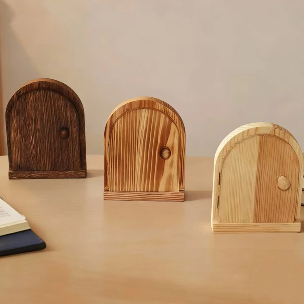 Wooden Fairy Door Wall Cover – Decorative Hinged Frame