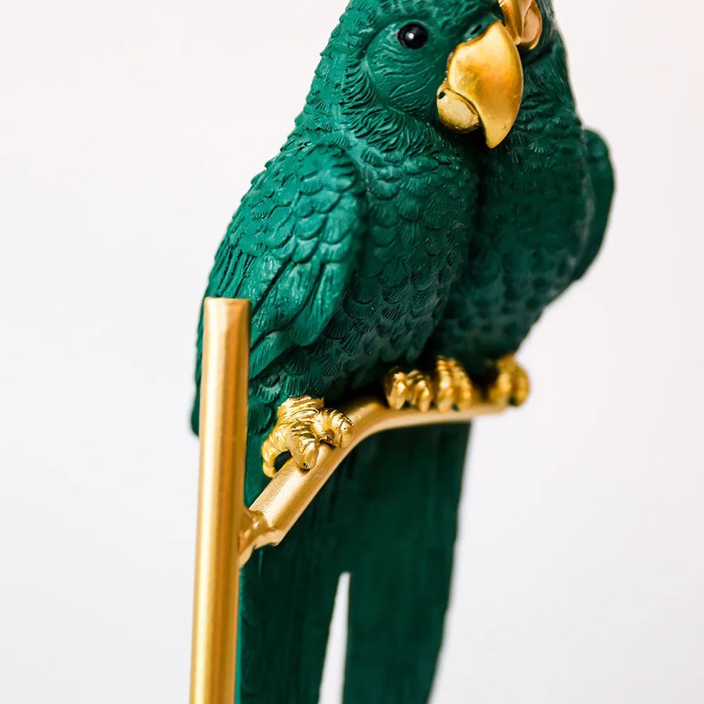 Handmade Couple Parrot Resin Love Bird Desk Ornaments