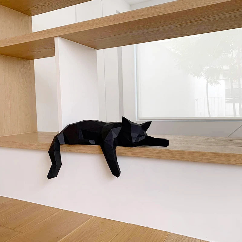 The Papercraft Purr-fection" 3D Cat Model Kit