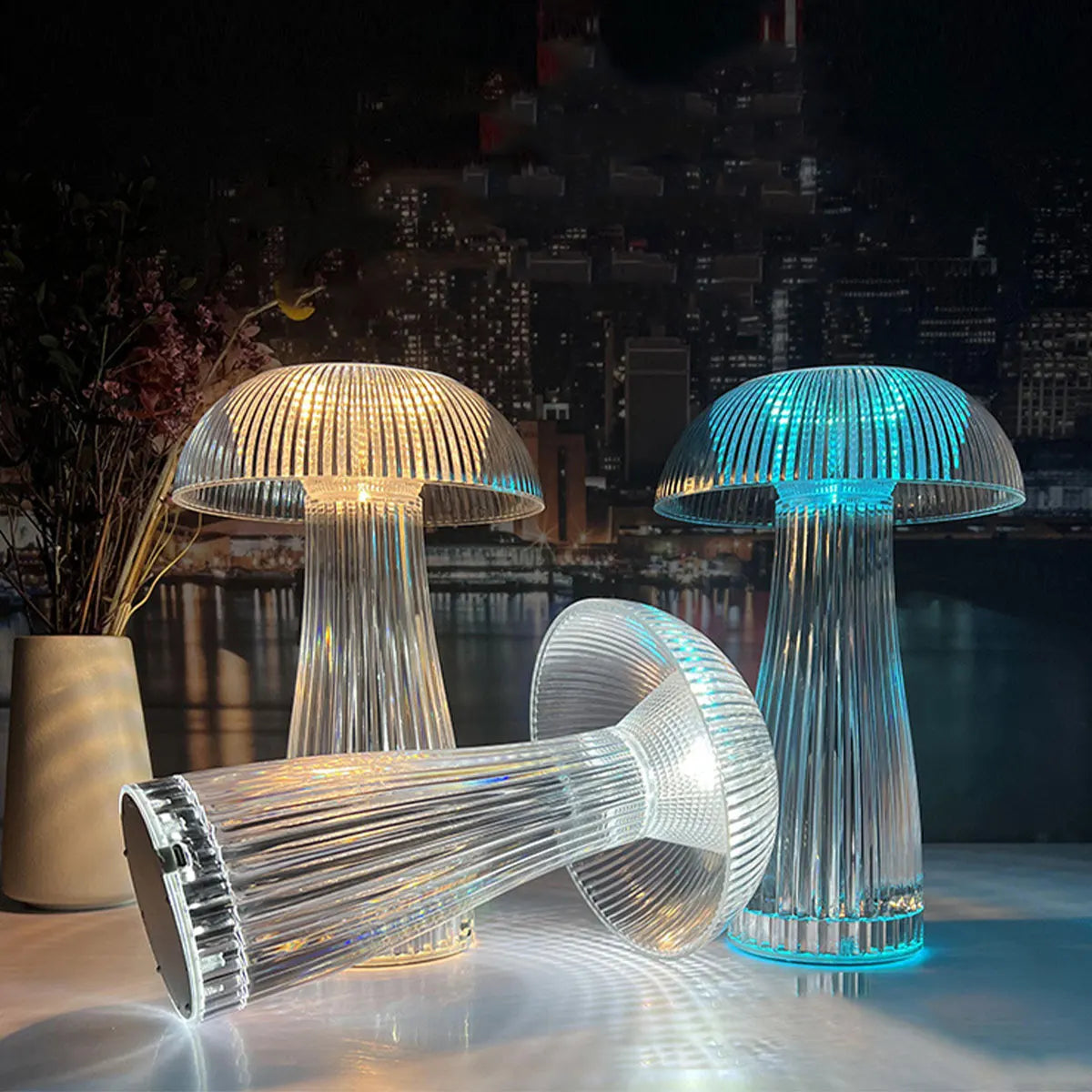 Aura Crystal Jellyfish Table Lamp