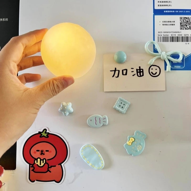 Moon Night Light Fridge Magnets