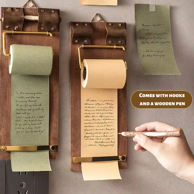 Hangable Retro Wooden Note Board