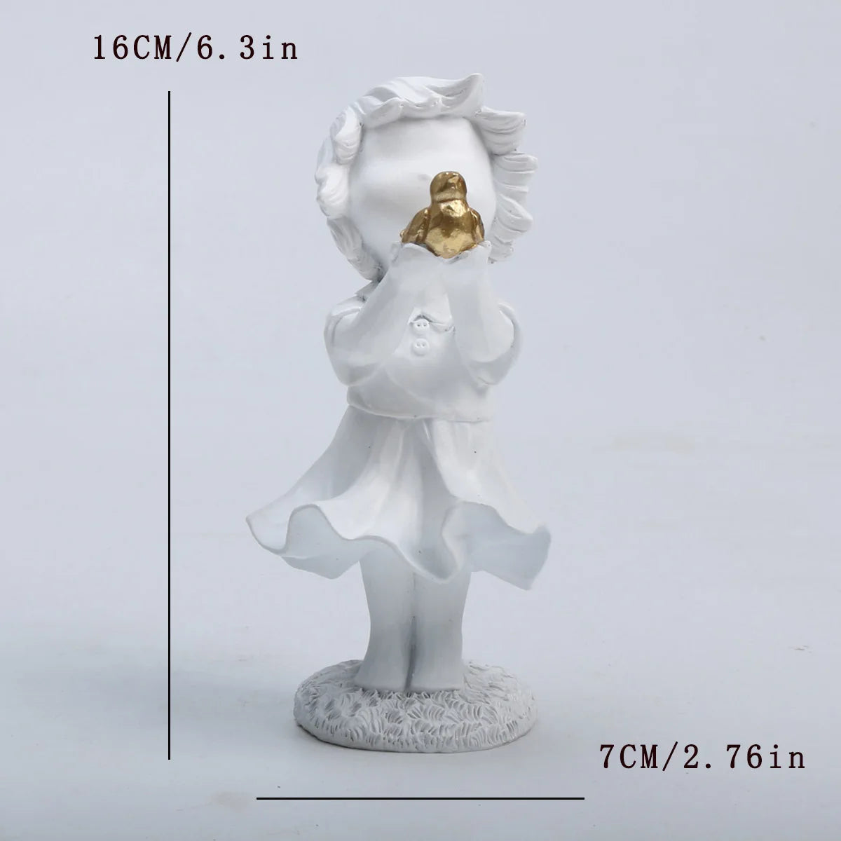 Heart Balloon Girl Sculpture