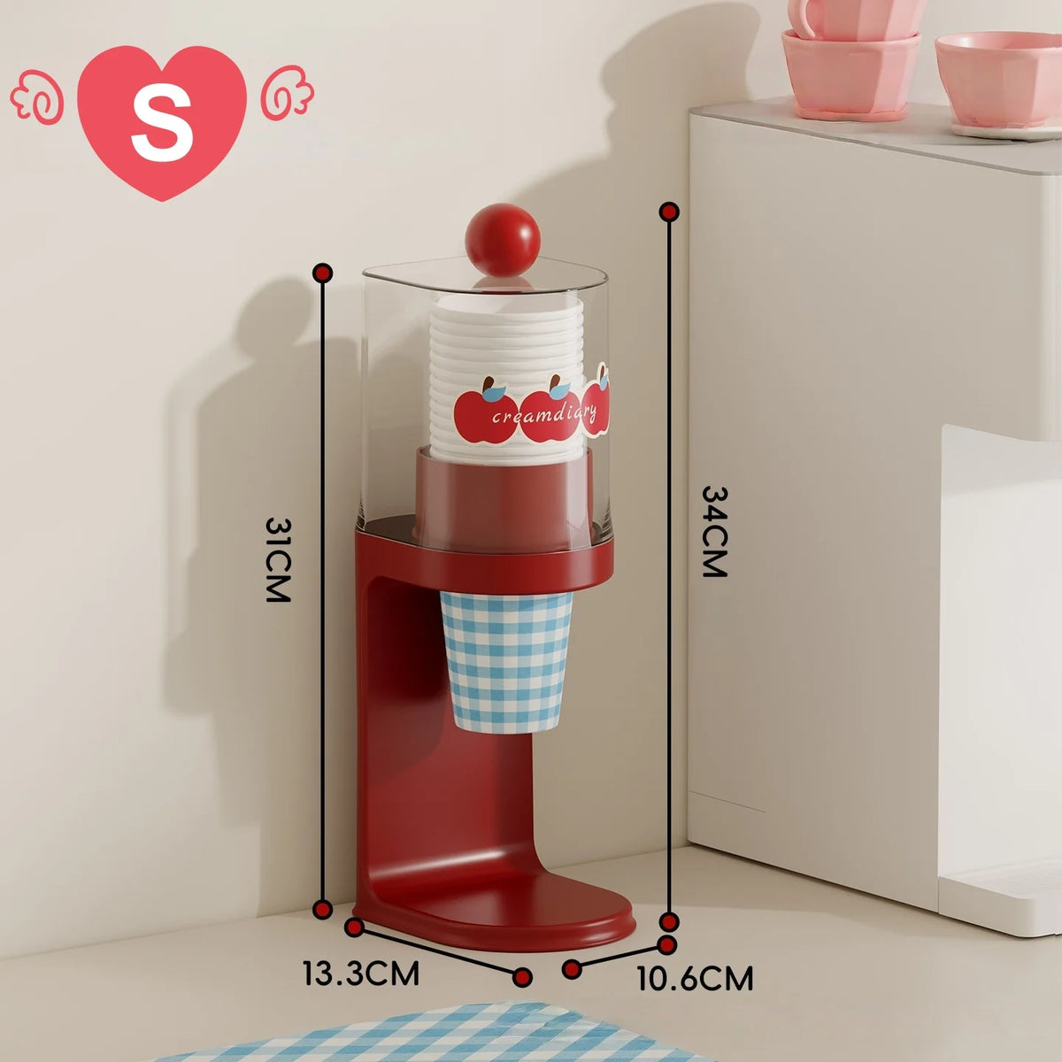 Pull-Type Disposable Cup Dispenser