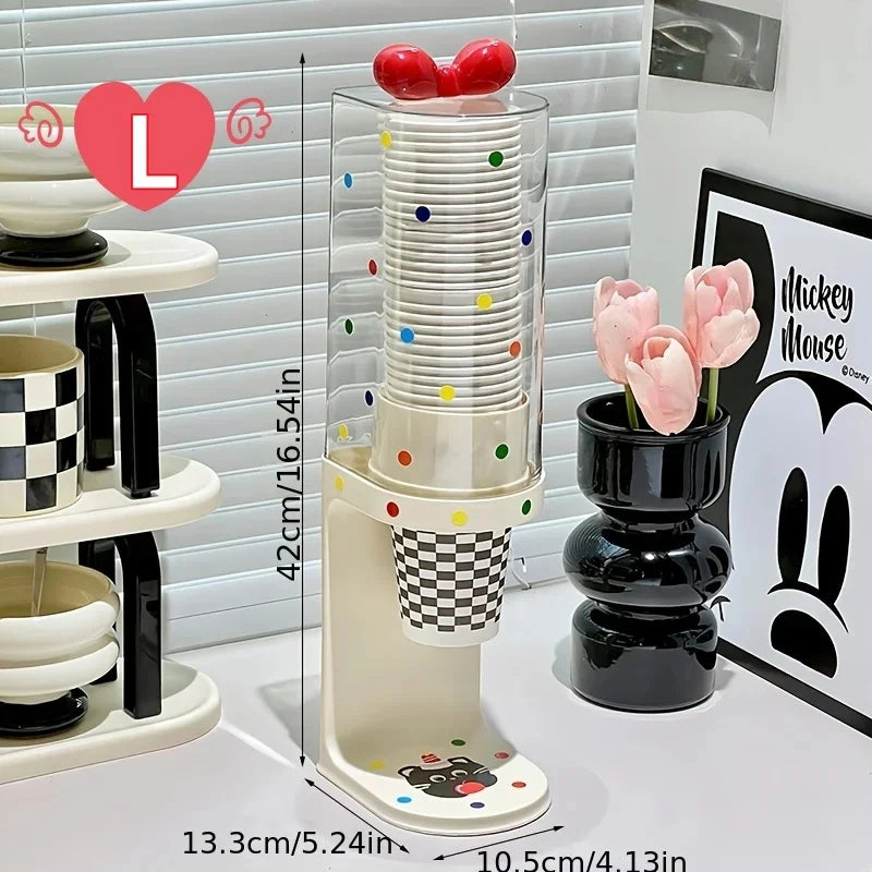 Pull-Type Disposable Cup Dispenser