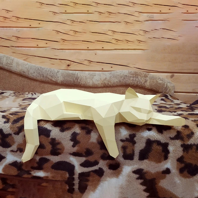 The Papercraft Purr-fection" 3D Cat Model Kit