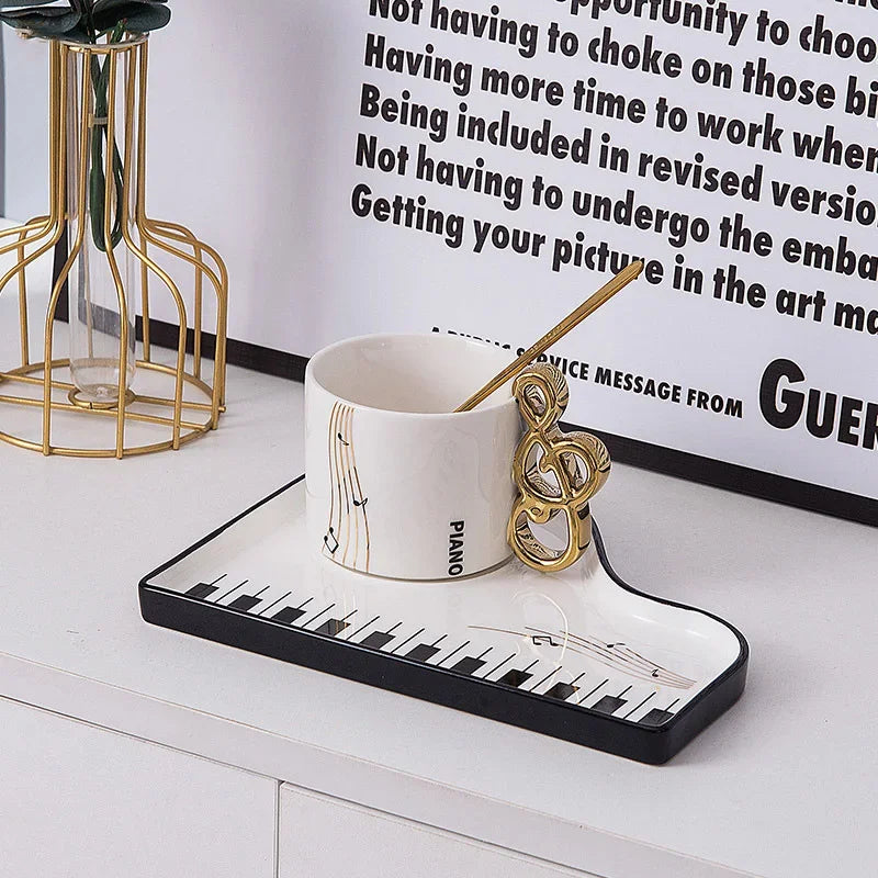 The Grand Piano Mug & Saucer Set