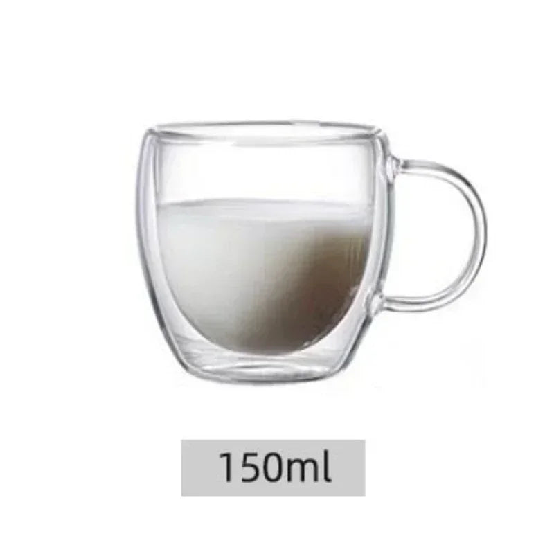 Double Wall Insulated Glass Cup