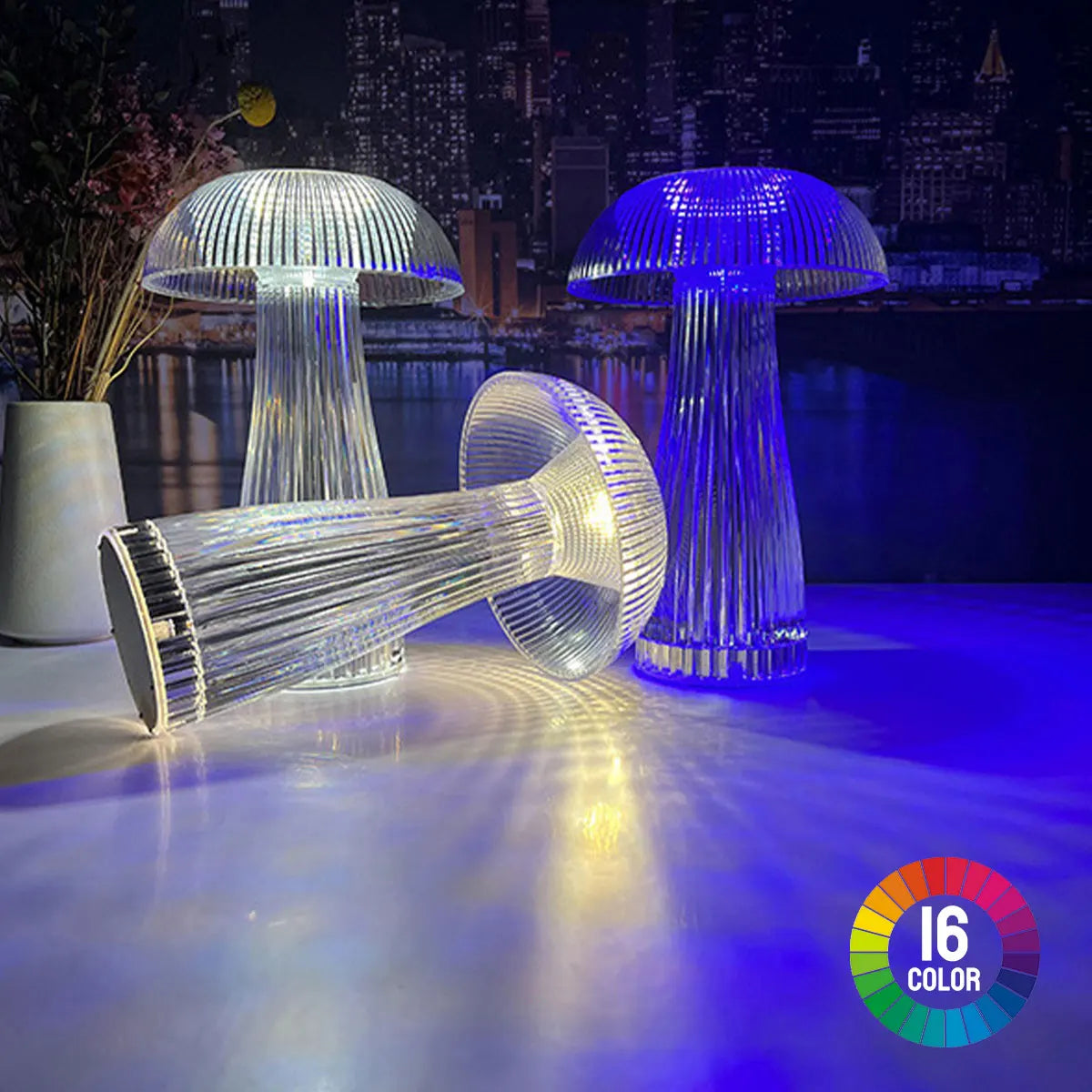 Aura Crystal Jellyfish Table Lamp
