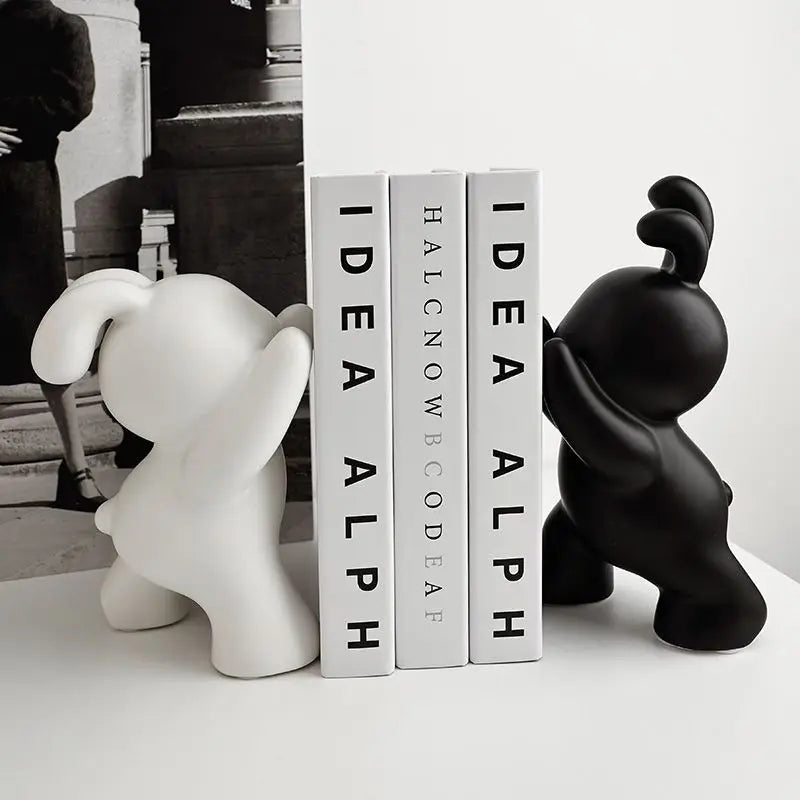 Minimalist Bunny Bookends