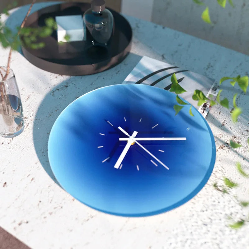 Sunset Gradient Glass Wall Clock