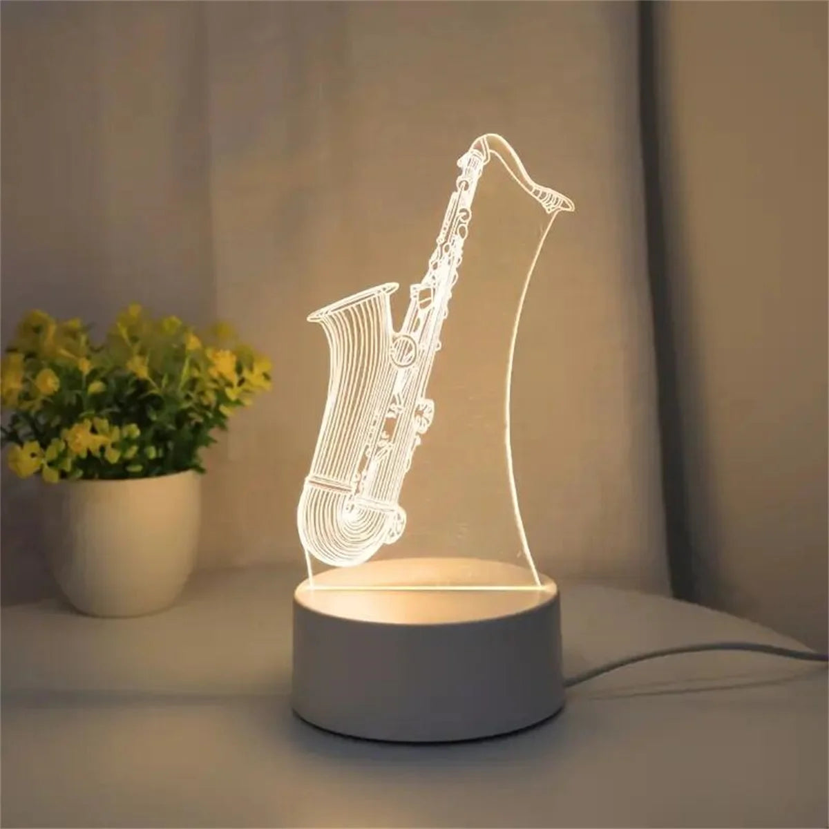 Saxophone 3D Night Light