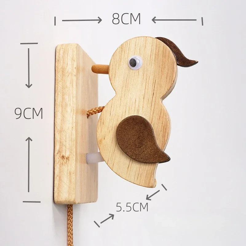 Wooden Woodpecker Door Knocker