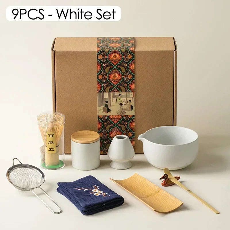 9-Piece Japanese Matcha Tea Set