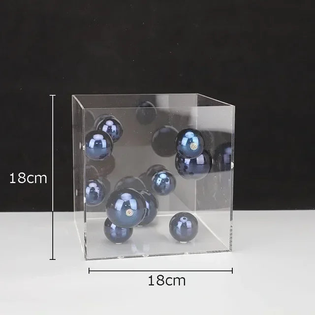 Modern Metal Ball Cube Ornament