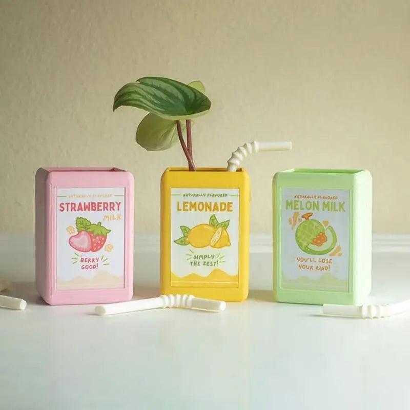 Juice Box Flower Pot