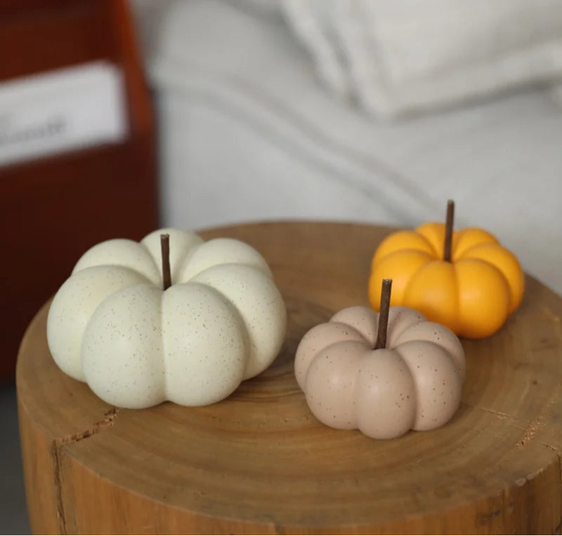 Mini Ceramic Pumpkin Figurines