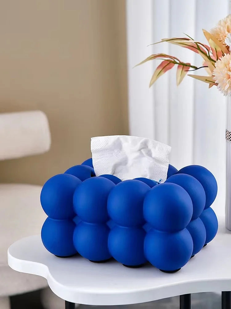 Nordic Ceramic Bubble Ball Tissue Box Cover &amp; Storage Ornament