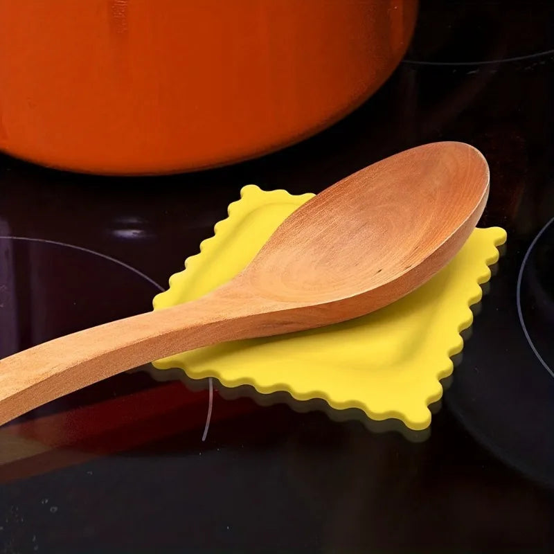 Pasta-Shaped Silicone Spoon Rest & Trivet Mat