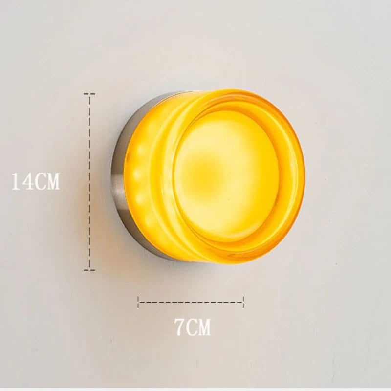 Modern Round 3-Color LED Wall Sconce