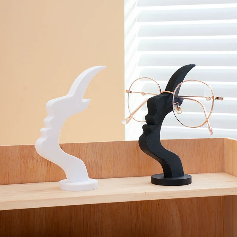 Creative Side Face Shaped Eyeglass Holder Stand